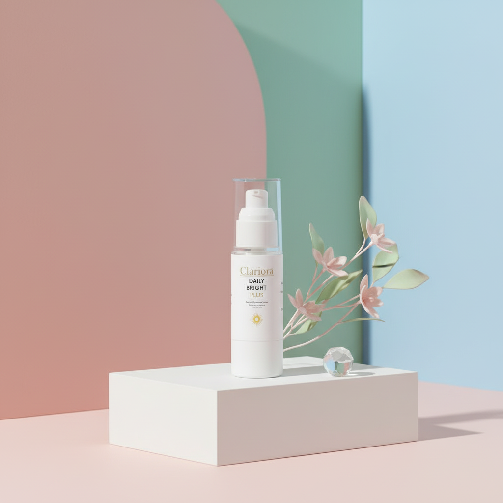 Professional skincare photoshoot with new background